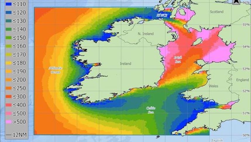 ECHO OPINION PIECE ON WAVE ENERGY A figure from the diagram pictured above right, maps the levelized cost of wave energy off Ireland and the UK.